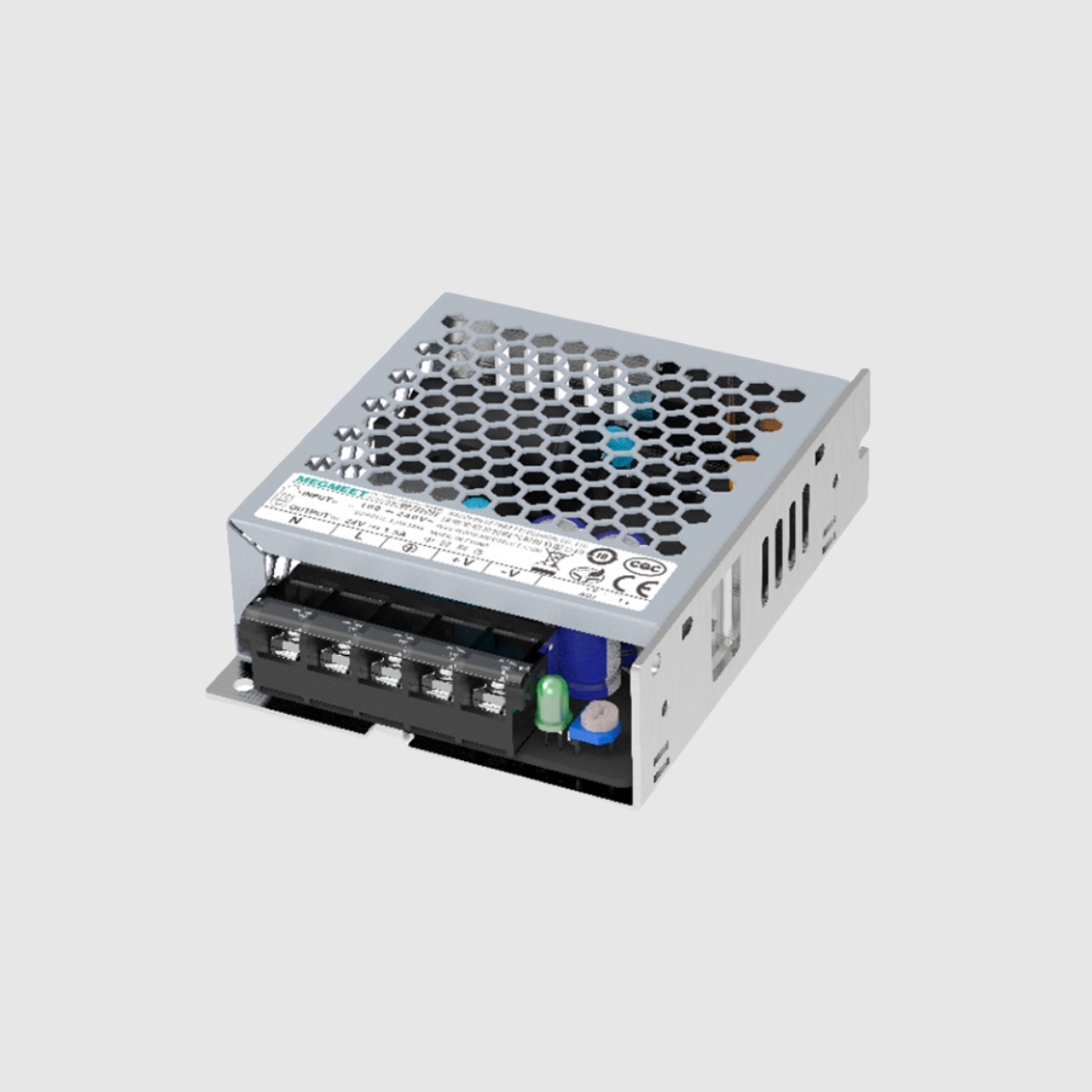 麦格米特MEGMEET平板电源50W系列：MPT50-5V,MPT50-12V,MPT50-24V系列工控电源